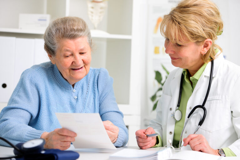 Patient consults physician